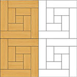 Flooring inlay: M17 Parquet