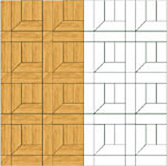 Flooring inlay: M6 Parquet