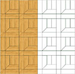 Flooring inlay: M6 Parquet