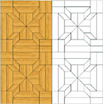 Flooring inlay: M8 Parquet