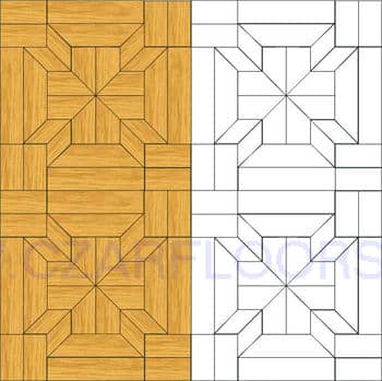 Flooring inlay: M8 Parquet