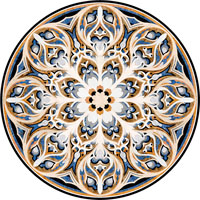Click to see matching parquet, inlays, medallions or borders