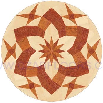 Flooring inlay: P19 Wood Medallion