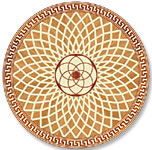 Flooring inlay: P24 Wood Medallion