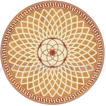Flooring inlay: P24 Wood Medallion