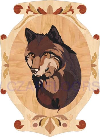 Flooring inlay: P31 Wood Medallion