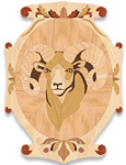 Flooring inlay: P34 Wood Medallion