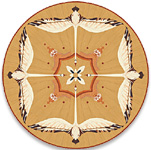 Flooring inlay: P35 Wood Medallion