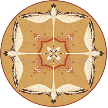 Flooring inlay: P35 Wood Medallion