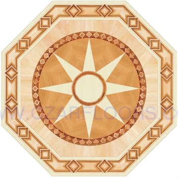 Flooring inlay: P8 Wood Medallion
