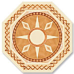 Flooring inlay: P9 Wood Medallion