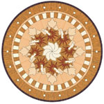 Flooring inlay: PC8 Wood Medallion