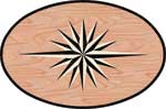 Flooring inlay: PC9 Wood Medallion