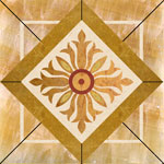 Flooring inlay: SPMX7 Stone Medallion