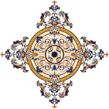 Flooring inlay:  Rimini Stone Medallion