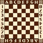 Flooring inlay: Chess Wood Medallion