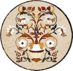 Flooring inlay: Vase Stone Medallion