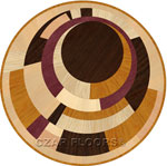 Flooring inlay: Metro Wood Medallion