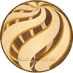 Flooring inlay: Twister Wood Medallion
