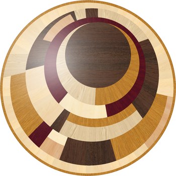 Flooring inlay: Metro Wood Medallion