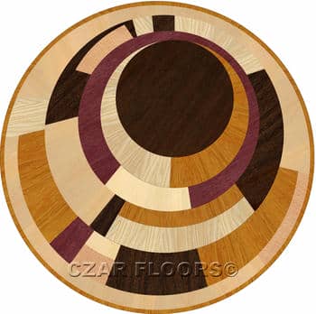 Flooring inlay: Metro Wood Medallion