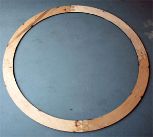 wood medallion installation template
